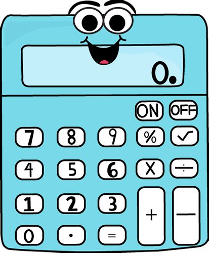 Cartoon Calculator Clip Art Cartoon Calculator Vector Image