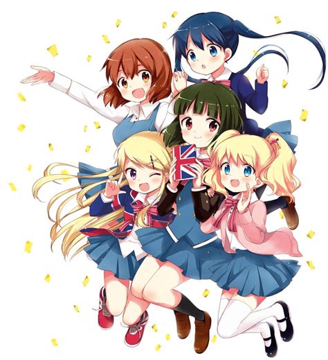 Kujou Karen Alice Cartelet Komichi Aya Oomiya Shinobu And Inokuma Youko Kin Iro Mosaic