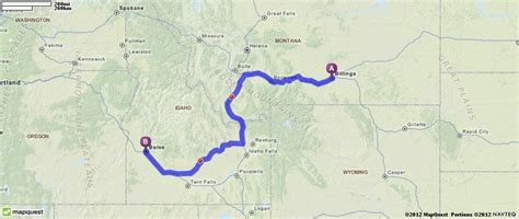Driving Directions From Billings Montana To Boise Idaho Mapquest