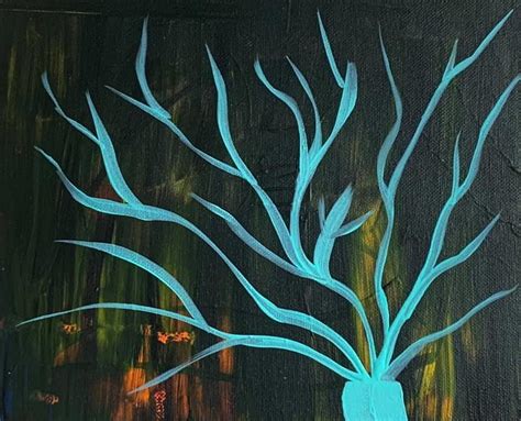 Blue Tree Painting By Steve Martinez Fine Art America