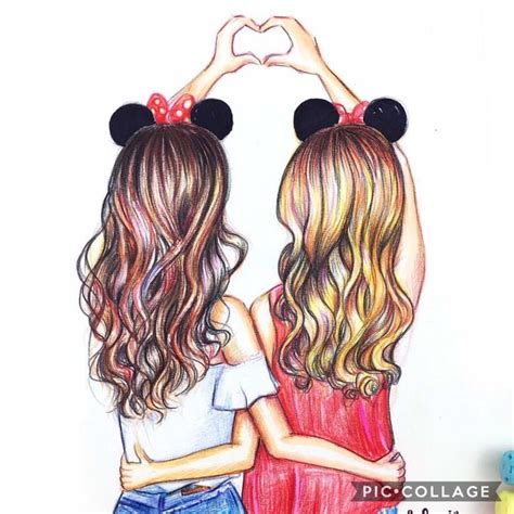 Besties For Lifenever Give Up On Them ️😜 Drawings Of Friends Best