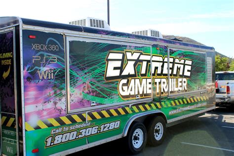 Two outside gaming stations for dance & action fun! Video Game Truck Rental in Riverside | Game Trailer Rental