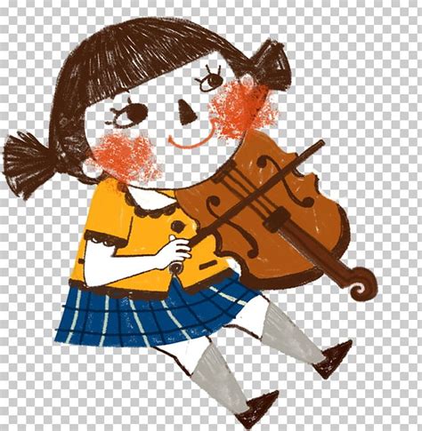 Anime Girl Holding Violin