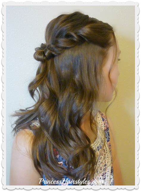 Prom Hairstyle Romantic Twist Half Up Hairstyles For Girls