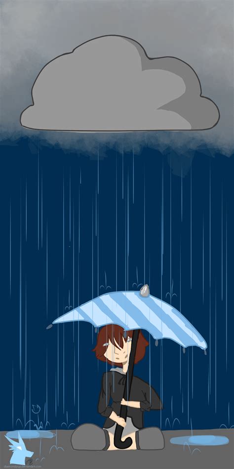 Rainy Day  By Diamondpup On Deviantart Rain Illustration Rainy