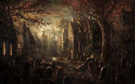 Halloween Graveyard Wallpapers Top Free Halloween Graveyard