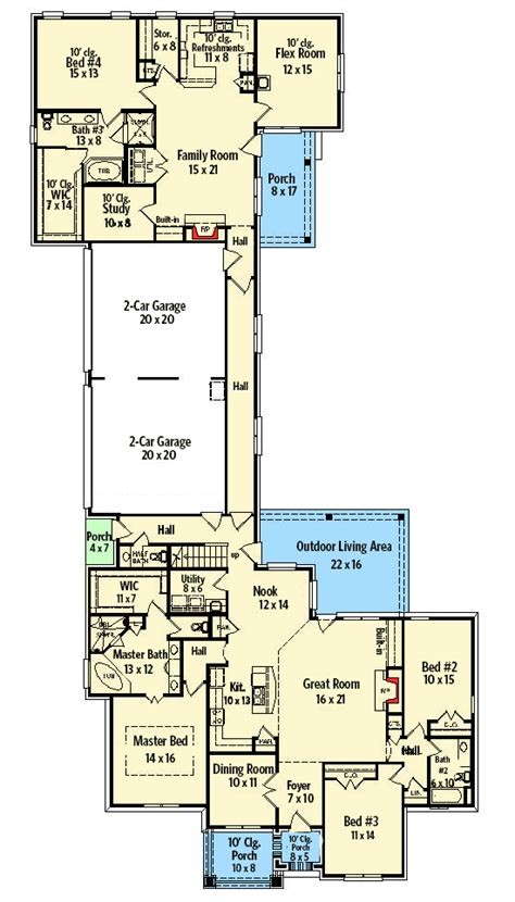 Choose your favorite 2 bedroom house plan from our vast collection. Two Homes in One | In law house, Family house plans ...