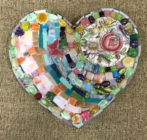 Pin By Charlotte Grace On Mosaic Hearts Mosaic Vase Mosaic Art Mosaic