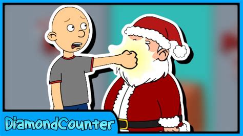 Classic Caillou Punches Santa Claus In The Face And Puts In Naughty