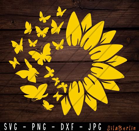 Sunflower SVG Flower Svg Digital Download Clipart - Etsy UK