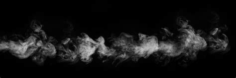 Premium Photo Panorama Of Steam Smoke Gas Isolated On A Black