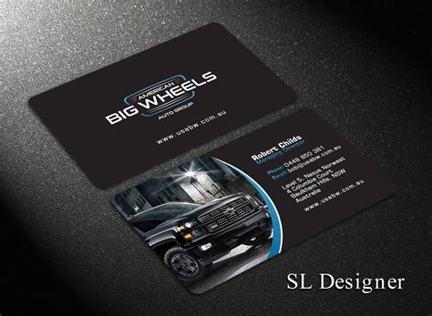 Bold Masculine Car Dealer Business Card Design For Cloud9 Finance By