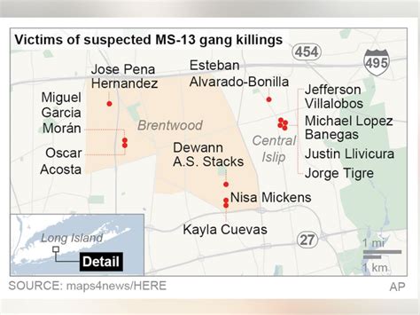 Violent Gang Ms 13 Is Believed Linked To These 11 Recent Long Island