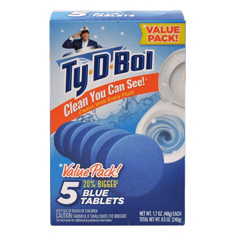 Ty D Bol Toilet Cleaner Blue Toilet Bowl Cleaner Tablets Bleach Free 1