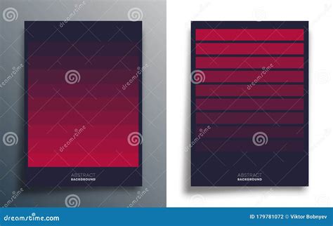 Gradient Lines Design For Flyer Poster Brochure Cover Retro