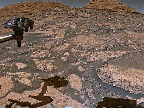 Nasas Curiosity Mars Rover Explores Mountain Captures An Amazing