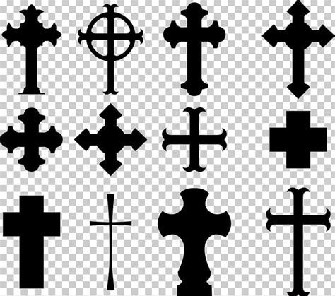 Christian Cross Png Clipart Black And White Christian Cross