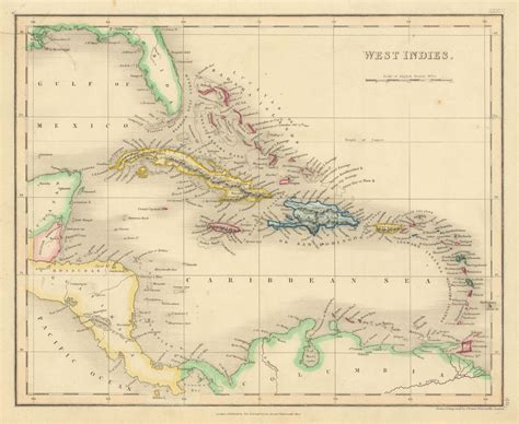 Buy West Indies By John Dower Caribbean Antilles 1845 Old Antique Map
