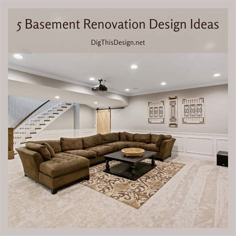 5 Basement Renovation Design Ideas Dig This Design