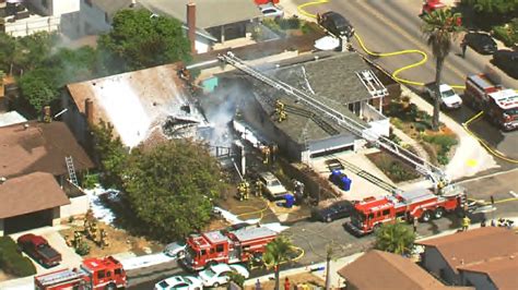 Crews Extinguish House Fire In Mira Mesa Firefighter Injured