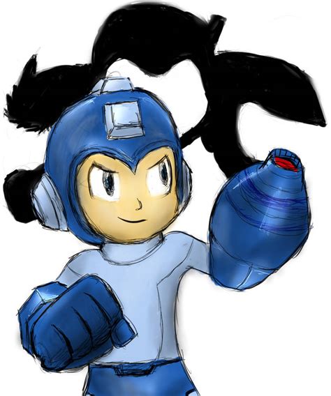 Megaman Is Ready For Super Smash Brothers By Manfartwish On Deviantart