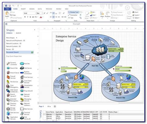 Visio 2010 Network Rack Diagram Tutorial Part 8 Equip