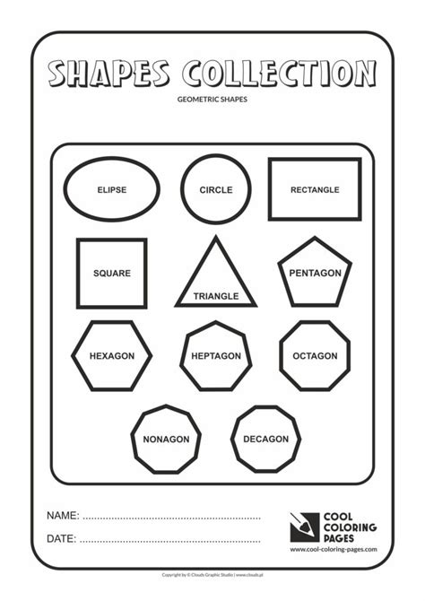 Cool Coloring Pages Collection Of Geometric Shapes Cool Coloring