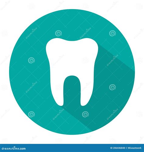 A Smile With Caries And Crooked Teeth Flat Vector Stock Illustration