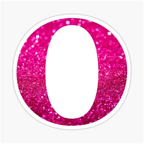 Letter O Pink Glitter Stickers For Sale Glitter Stickers Pink