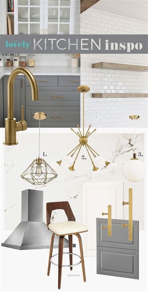 Ikea Kitchen Design Inspiration Mood Board Diy Brushed Brass