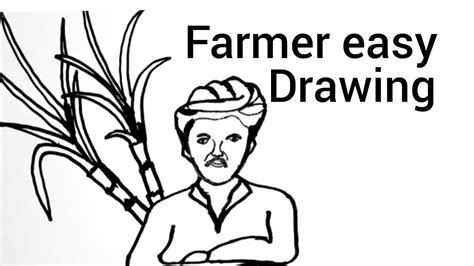 Farmer Drawing — How To Draw A Farmer Agriculture Drawing Youtube
