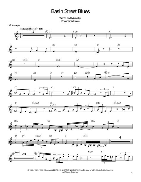 (1 days ago) it also includes interactive sheet music for realtime transposition. Basin Street Blues (Trumpet Transcription) - Print Sheet Music Now