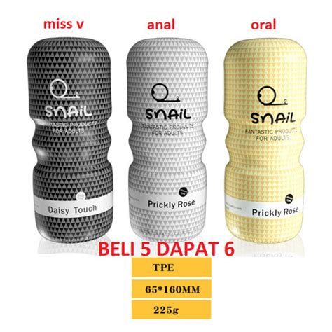 Jual D235 Sex Toys Anal Vaginal Oral Snail Cup Alat Bantu Pria Tenga