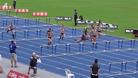 ht1 100m hurdles u20yrs women australian athletics championships olympic park sydney 2 04