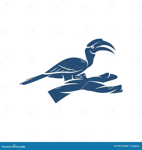 Rangkong Bird Design Vector Illustration Creative Rangkong Bird Logo