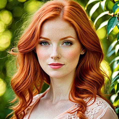 Free Ai Image Generator High Quality And Unique Images Ipic Ai Redhead Peach Woman
