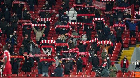 Liverpool Fans Back At Anfield Means Players No Longer Walk Alone Bbc