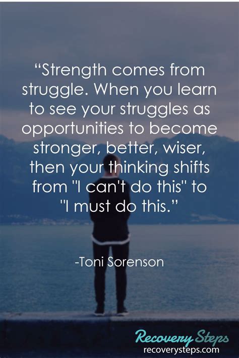 Inspirational Quotes Strength Comes From Struggle When