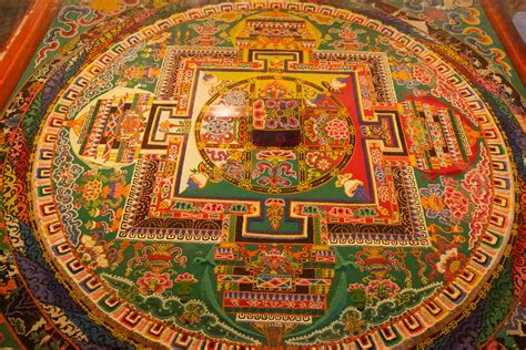 Sand Mandala Floral Tibetan Mandala Mandala Art Buddhist Traditions