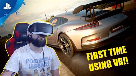 Using Playstation Vr For The First Time Gran Turismo Sport Youtube