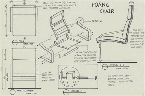 Yii Minindesign Assembly Drawing Poang Chair By Ikea