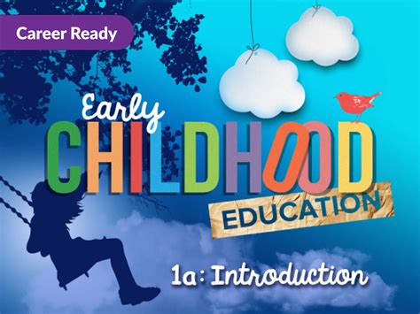 Early Childhood Education 1a Introduction Edynamic Learning