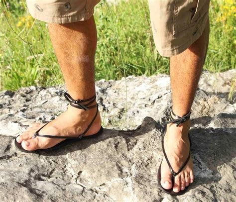 Barefoot Leather Sandals Flexible Men Sandals Minimalist Etsy Mens Sandals Leather