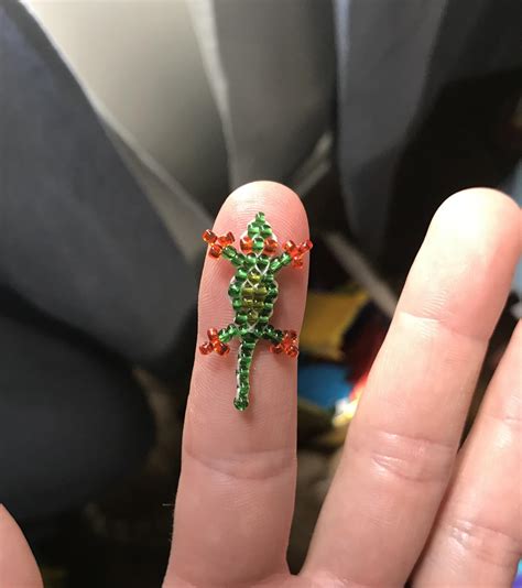 This Tiny Bead Lizard I Made In Middle School Circa 2000 Mildly