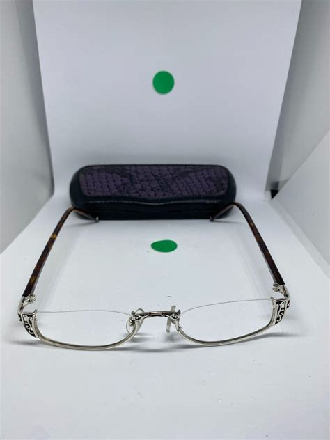 brighton eyeglasses shakespeare sr047 silver tortoise half rim 46 19 ebay