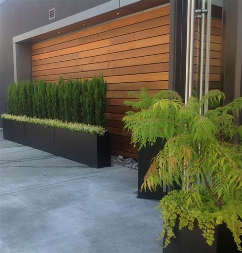 Wood Accent Wall Contemporary Patio Other By