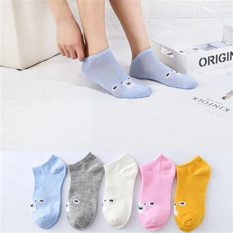 Cotton 2019 1pair Women Comfortable Pure Color Cotton Sock Slippers Short Ankle Socks 311sock