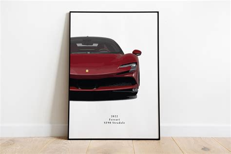 Car Prints Supercar Ferrari Printed Items Digital Prints