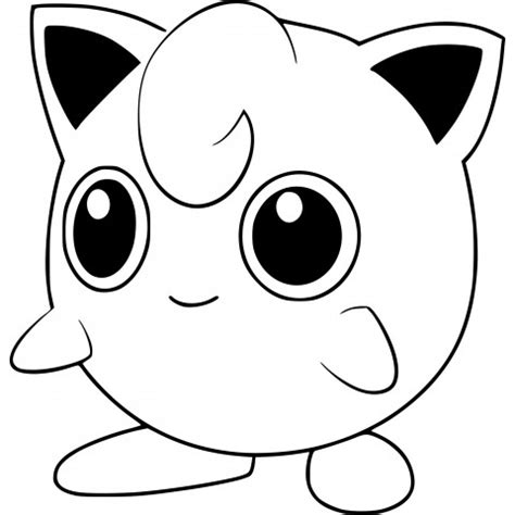 Coloring page Pokémon Jigglypuff Pokémon beginning with J Free