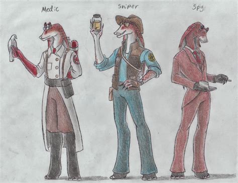 Jar Jar As Tf2 Classes Medic Sniper And Spy By Remthedeathgoddess On